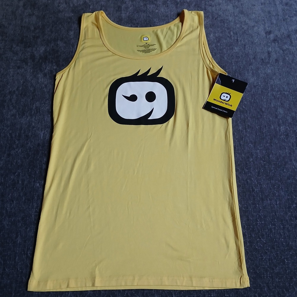 WonderWink Yellow Tank Top Scrub Layering Undershirt Womens Size Medium NWT